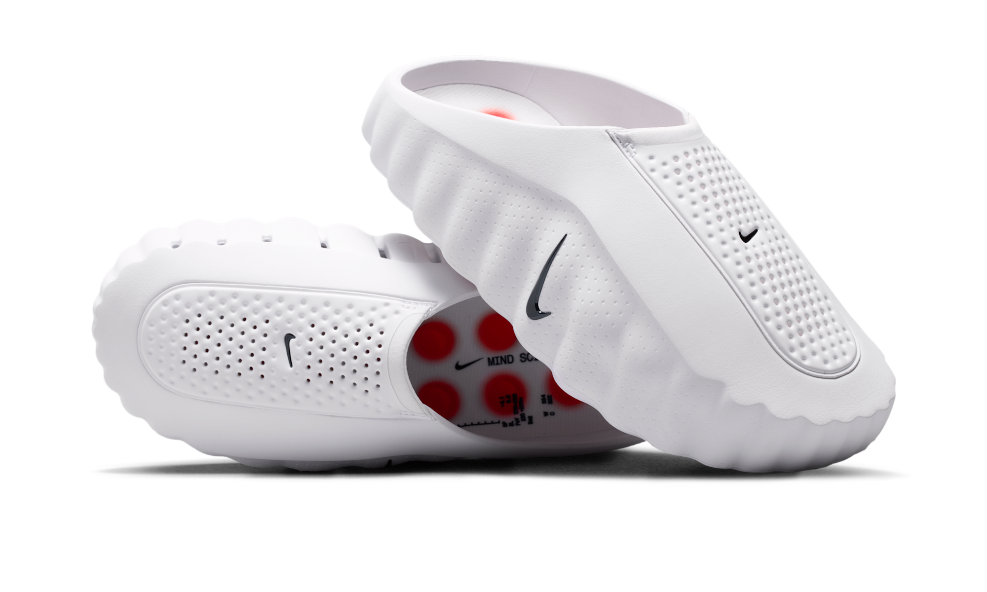 Mind 001 Slide White Speed Red