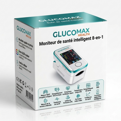 GlucoMax Moniteur de santé intelligent 8-en-1 🇫🇷